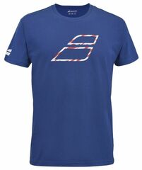 Теннисная футболка Babolat Exercise Big Flag Tee Men - sodalite blue