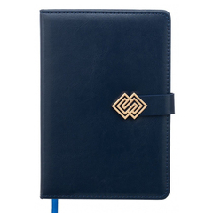 
          Ежедневник Basir, формат А5, материал-кожезаменитель, синий цвет, 116 листов, размер 14,5*21 см