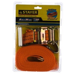 STAYER 8 м, 35 мм, 2 т, ремень для крепления груза, Professional (40562-8)