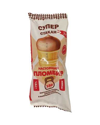 Мороженое Супер-стакан шоколадное