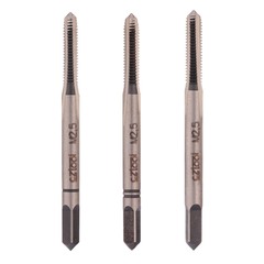 Метчик М 2,5х0,45 (Комплект 3шт) CSN223010 115CrV3 6h(2N) 34мм a=2,24 Bucovice(CzTool) 110025-3