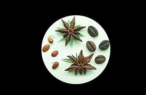 Силиконовый молд Анис, зернышки граната , кофе