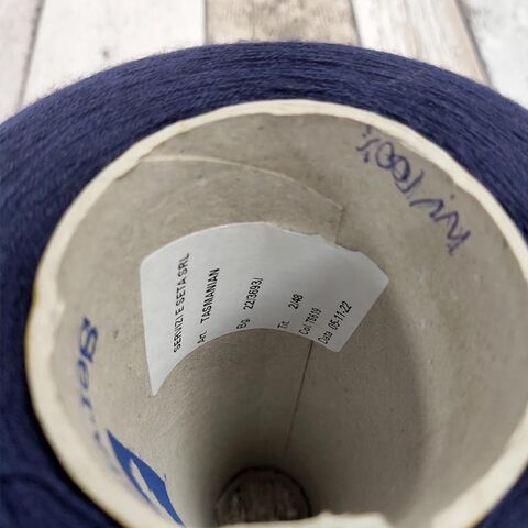 Меринос гребенной Servizi e Seta TASMANIAN 2/48 темно-синий