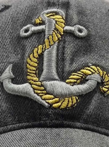 Картинка кепка Skully Wear baseball cap ancor black - 12