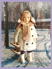 0314-С Молд силиконовый непищевой лицо для кукол 