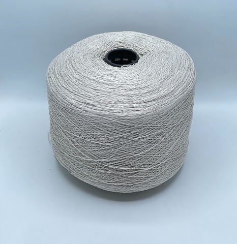 Бобинная пряжа, Linette Pailletes, 450м, 80% Лен, 20% Полиэстер(пайетка), Экрю+пайетка. 39394