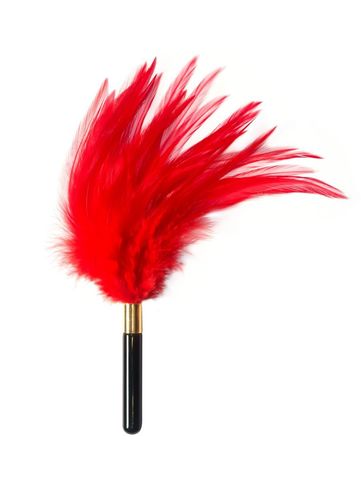 Красный перьевой тиклер Plume - 23 см. - Lola Lingerie Burlesque 1082-01lola