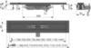 Водоотводящий желоб с порогами для перфорированной решетки, черный-мат, арт. APZ101BLACK-300 AlcaPlast