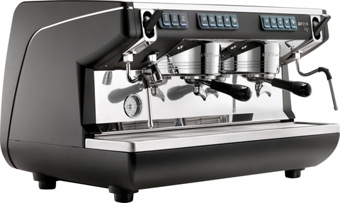 Рожковая кофемашина Nuova Simonelli Appia Life 2Gr V 220V black+economizer+high groups (167625)