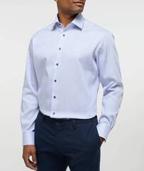 Сорочка Eterna Comfort Fit 4085-E18E-12 в сине-голубую полоску