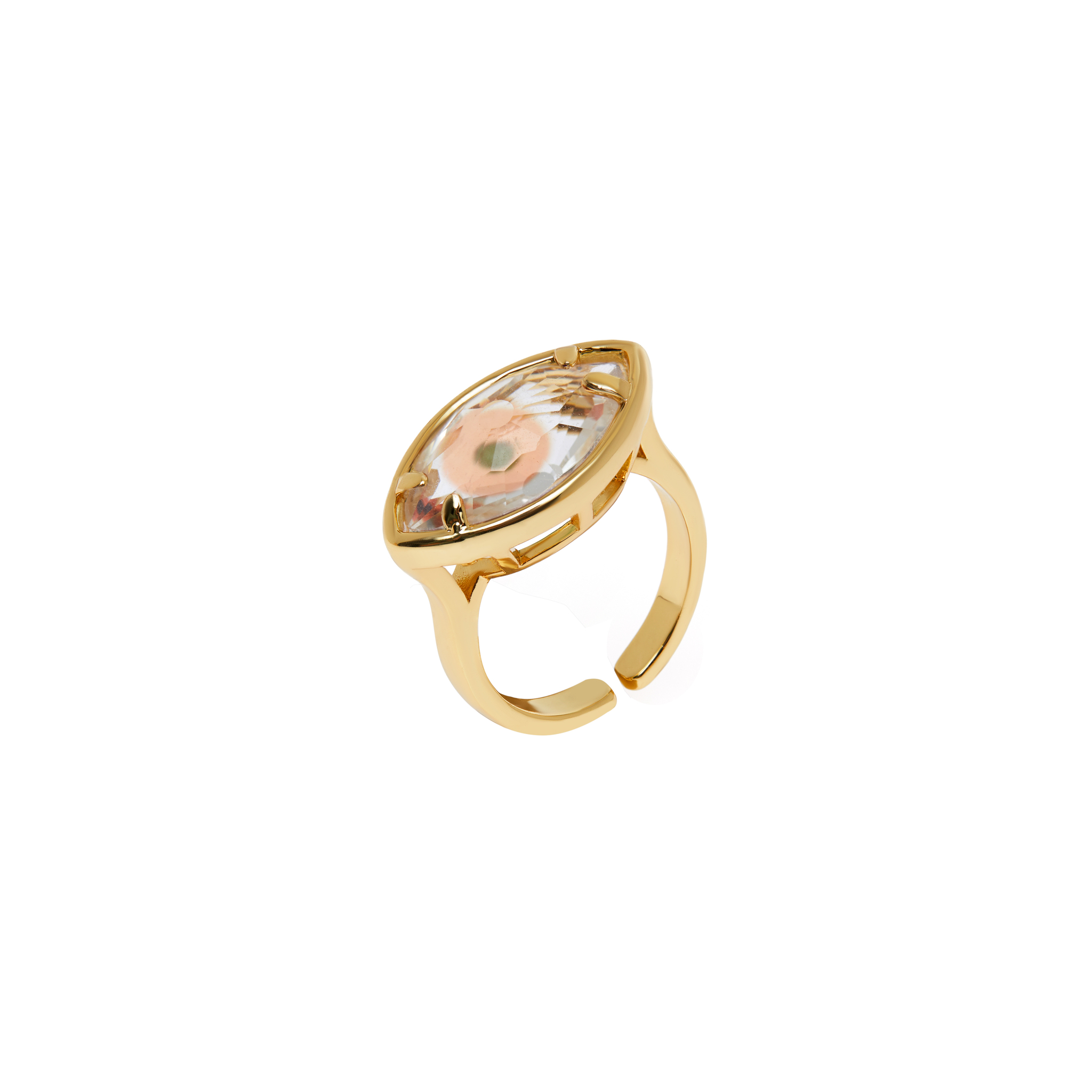 DÉJÀ VU Кольцо Aqua Eye Ring – Orange