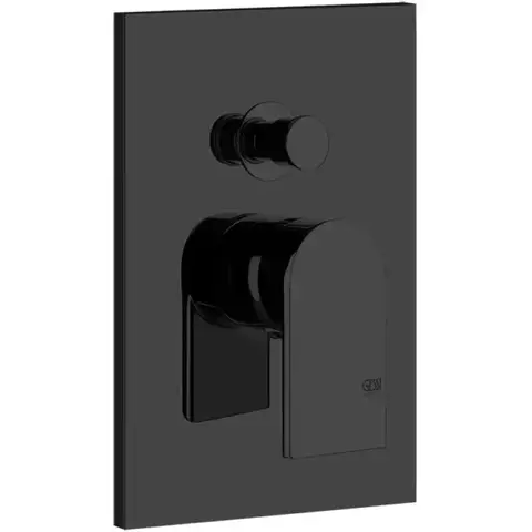 Gessi 44634#299 Gessi Emporio Via manzoni Внешние части для настенного смесителя на 2 выхода с переключателем ванна-душ, цвет: Black XL