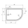 Душевой поддон 120x90 см Cezares Tray TRAY-A-RH-120/90-550-15-W-R