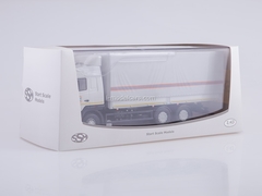 MAZ-6312 flatbed truck with awning MChS white 1:43 Start Scale Models (SSM)