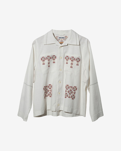 Рубашка Soeurs с Кокеткой белая