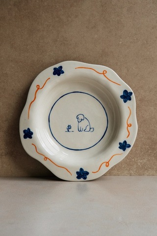 Тарелка глубокая Цветочная