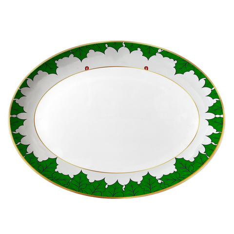 Закусочная тарелка большая First Lady "Счастливый санта"