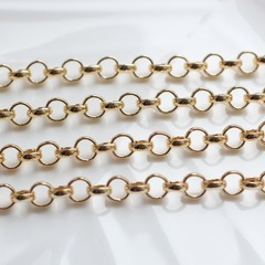 Цепочка ширина 8 мм, позолота, 26 см, А164-1 (26см)