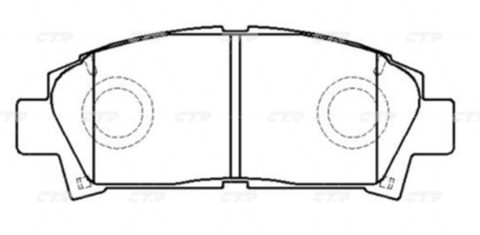 Колодки CTR GK1116 (CKT-103)