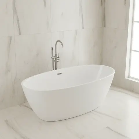 FONTE17080 ОТДЕЛЬНОСТОЯЩАЯ ВАННА GLORIA FONTE 170Х80Х58 СМ (BSM-220)