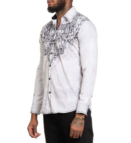 Affliction | Рубашка мужская Vertibrate LS Shirt 110WV949 слева