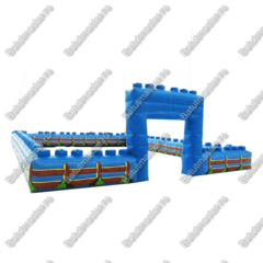 Надувная игровая комната "Крепость" размер 8*8*2 м