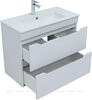 Aquanet 335760 Тумба с раковиной Практика 80 2 ящ. цв.белый матовый (335760)
