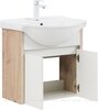 Aquanet 345121 Тумба Сидней 60 цв.дуб кантри/белый (раковина Shenxin) (345121)
