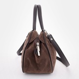 Сумка Саломея 479 эко-замша шоколад