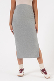 Юбка для беременных 17318 серый меланж