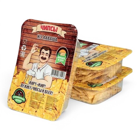 Изделия снековые Все  Чипсы злаковые из лаваша со вкусом и ароматом «Холодец и хрен» ТМ «Кавказские застолья» контейнер 100 гр (1*16) - купить в компании MAKtorg