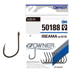 50188 № 12 Крючки OWNER Iseama W / Eye-Bc / продажа от 5 уп.