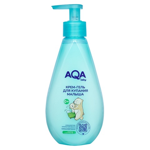 AQA baby Крем-гель для купания малыша, 250 мл