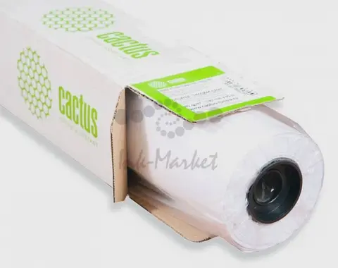 Бумага Cactus CS-LFP80-1067457 42"(A0+) 1067мм-45.7м/80г/м2/белый CIE171% для струйной печати втулка:50.8мм (2")