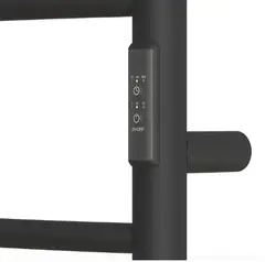 Полотенцесушитель электрический Point Аврора PN10848B П8 400x800 диммер справа, черный