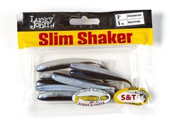 Мягкая съедобная приманка LJ Pro Series Slim Shaker 3in (76 мм), цвет T46, 9 шт