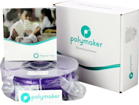 Пластик для 3D-принтера PolyMaker PolyLite PLA, 1.75 мм, 1 кг, Фиолетовый