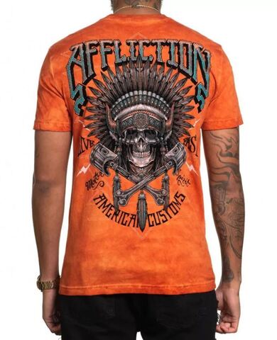 Affliction | Футболка мужская AC NATIVE GRIND A26021 сзади