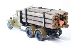 ZIS-5 Timber trailers third axis roll up Magadan option LOMO-AVM 1:43