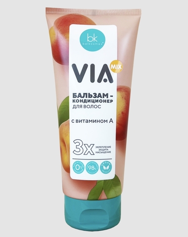 VIA mix Бальзам-кондиционер для волос с витамином А, 180г.