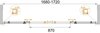 Душевая дверь в нишу Cezares ANIMA BF-2 ANIMA-W-BF-2-160-C-Cr