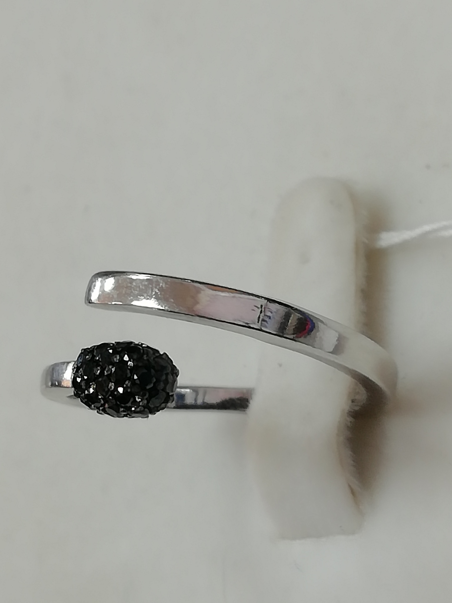 Серебряное кольцо спичка