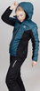 Утеплённый прогулочный костюм Nordski Base Deep Teal/Black женский