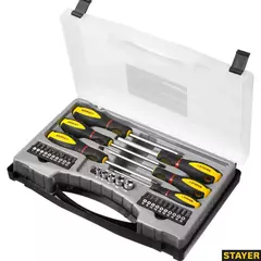 STAYER Max Range Pro 32 предм., Набор отверток с насадками (25134-H18)