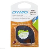 Лента DYMO S0721510 для LT-100H 12 мм х 4 м бумажная, белая, шрифт черный, 1 шт в блистере