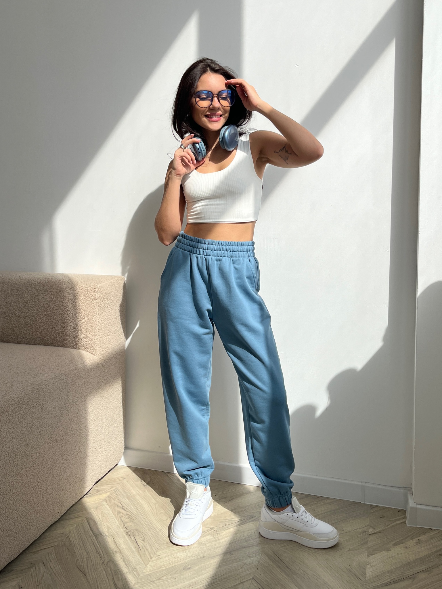 Джоггеры OVERSIZE, блюстоун