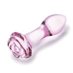 Набор из 3 стеклянных анальных пробок Rosebud Butt Plug Set - 
