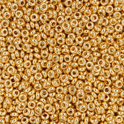 Бисер TOHO, Demi Round, цвет золотой (PF0557), размер 11 (2.2мм),  5 г