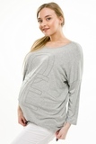 Джемпер для беременных 08624 серый