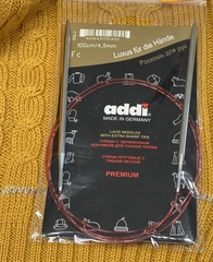 Спицы металлические круговые с удлиненным кончиком ADDI CLASSIC LASE PREMIUM    №4   60 см